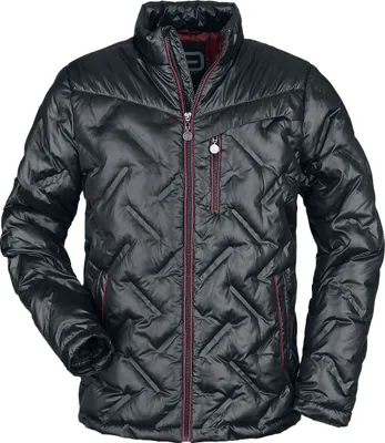 Produktbild von RED by EMP Herren schwarze Übergangsjacke in Stepp-Optik L
