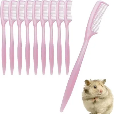 Produktbild von Kaninchenhaar-Bürste, 10 Stück - Bürste zur Fellpflege für Kleintiere - geeignet für Hamster und Meerschweinchen