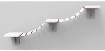 Produktbild von TRIXIE Kletterleiter zur Wandmontage - weiß - 150 × 30 cm