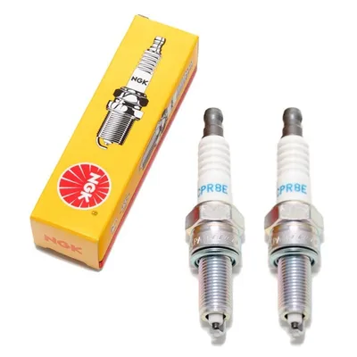 Produktbild von Zündkerzen Set NGK 2x CPR8E Zündkerze entstört, 19,0mm Langgewinde Ø 10,0mm Hex 16,0mm, Elektrodenabstand 0,75mm, Wärmewert 8, 7411
