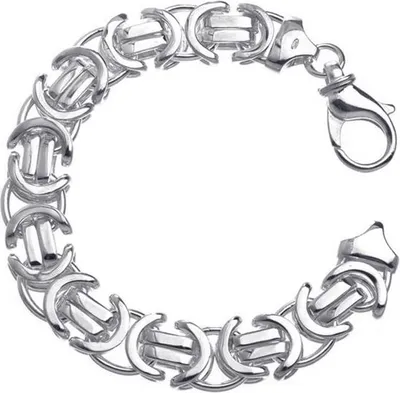 Produktbild von SILBERKETTEN STORE Königskette Armband, flach 14mm - 925 Silber, Länge wählbar - 22cm