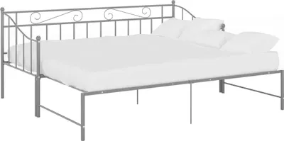 Obrázek produktu pro vidaXL Rozkládací pohovka Grey Metal 90x200 cm