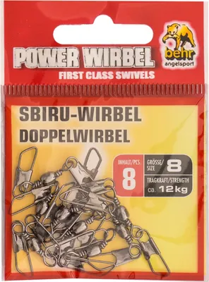Produktbild von Tönnchenwirbel mit Doppelkarabiner Gr. 08
