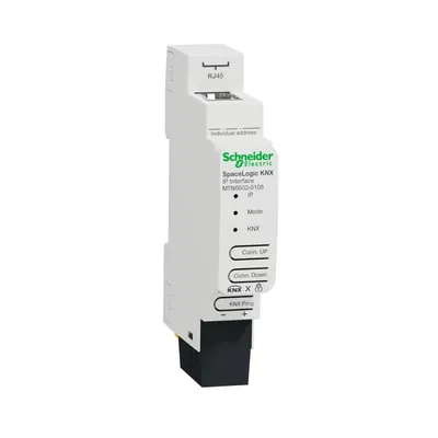Produktbild von SCHNEIDER ELECTRIC Schneider SpaceLogic KNX MTN6502-0105 IP-Schnittstelle DIN-Schiene