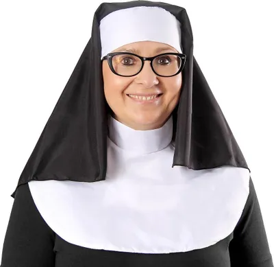 Produktbild von Elegantes Nonnenkostümzubehör für liturgische Anlässe, Einheitsgröße mit elastischem Band