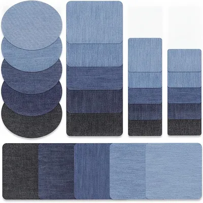 Produktbild von InAndOutdoorMatch - Strijkpatches - Denim - Opstrijkbaar und aufnähbar, KI-generiertes Bild