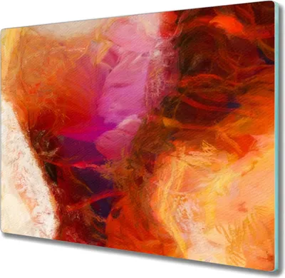 Produktbild von Coloray Hackbrett Küchenbrett Kochplattenabdeckung Schneidebrett Herdabdeckplatte 60x52 cm - Abstraction Farbe