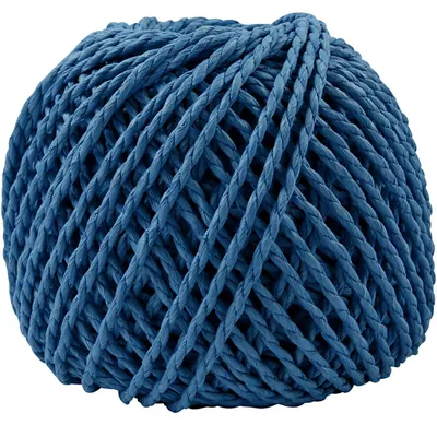 Produktbild von Papiergarn, Dicke 2,5-3 mm, Dunkelblau, 150 g, 40 m/ 1 Knäuel [HOB-41730]