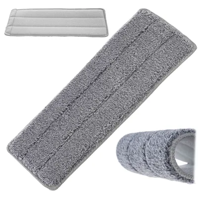 Image de KADAX Mop plat, housse de rechange, pointe microfibre, plat, 32 x 12 cm