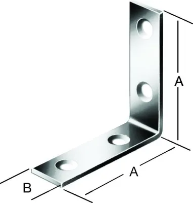Produktbild von VORMANN Stuhlwinkel 40x40x15mm Stahl, verzinkt
