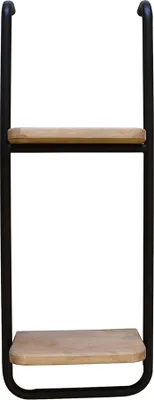 Obrázek produktu pro Clayre & Eef Nástěnná police 30x15x80 cm Hnědá litina