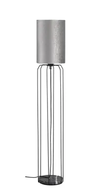 Produktbild von Stehlampe, Textil-Schirm, rund, silber, H 114 cm