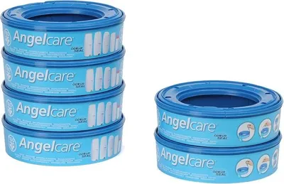 Produktbild von Foppapedretti Angelcare, Nachfüllkassette für Windeleimer Maialino 6 Einheiten