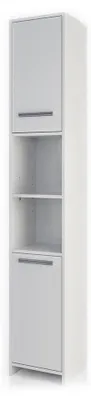 Productafbeelding van Badkamerrek in wit, afmetingen 30 x 190 cm, een praktische opbergoplossing voor badkameraccessoires