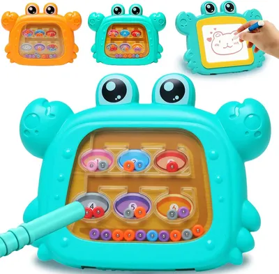 Imagen del producto de Juego de laberinto magnético para niños, con 21 cuentas de colores, 6 números, juego educativo Montessori