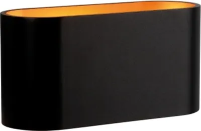 Produktbild von Wandleuchte Squalla Schwarz matt & Gold IP20 Up & Down Aluminium G9 ohne Leuchtmittel