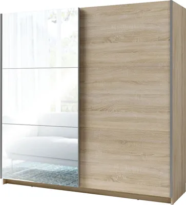 Produktbild von Schwebetürenschrank Arsala 11 Kleiderschrank 200x62x207cm Ausführung wählbar,Sonoma Eiche