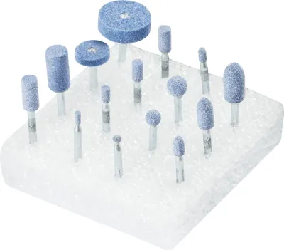 Produktbild von Schleifstiftesatz TOUGH DxHmm Schaft-D.3mm Edelkorund Diverse PFERD