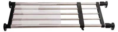 Ausziehbarer Kleiderstangen-Organizer, verstellbar, 50-80 cm, schwarz
