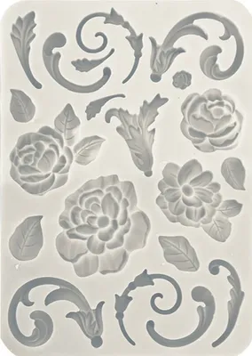 Produktbild von STAMPERIA SILIKONFORM Mold Abformen Gießen Mould, Brocante Antiques Rose