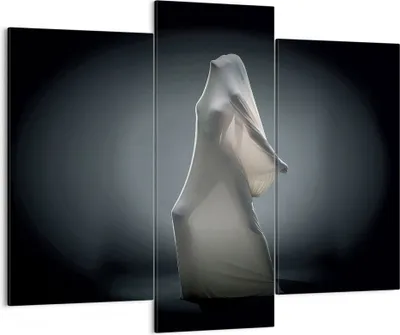 Produktbild von Bild auf Leinwand - Leinwandbild - 3 Teile - Künstlerisch Frau Kampf - 130x100cm - Wand Bild - Wanddeko - Wandbilder - Leinwanddruck - Bilder - Wanddekoration - Leinwand bilder - CB130x100-4167