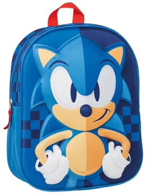 Produktbild von Rucksack Sonic The Hedgehog 3D - SEGA Kindergartenrucksack 31x25x10 cm