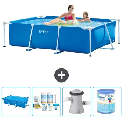 Obrázok produktu pre Obdĺžnikový bazén s rámom – 220x150x60 cm – 5-dielny – S40004