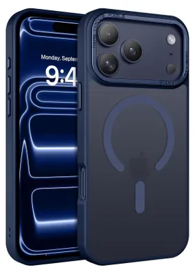 Immagine prodotto di Custodia del telefono cellulare per iPhone 17 Pro Max caso MagSafe compatibile con telaio della fotocamera in metallo Magnet Case Protezione del bordo TPU