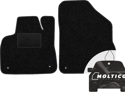 Produktbild von moto-MOLTICO Vorne Fußmatten Auto Velours Autoteppiche Schwarz Automatten Set 2-teilig passend für Citroen DS5 2011-2015