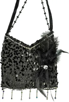 Produktbild von Charleston Pailletten Handtasche | Schwarz