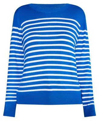 Produktbild von CALEY Damen Strickpullover - Blau, XL