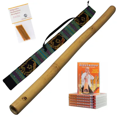 Immagine prodotto di Didgeridoo in bambù 120 cm - Include borsa, cera d'api e DVD