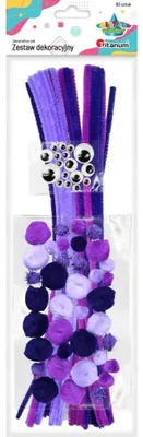 Produktbild von Titanum Bastelset Violett 80 Teile