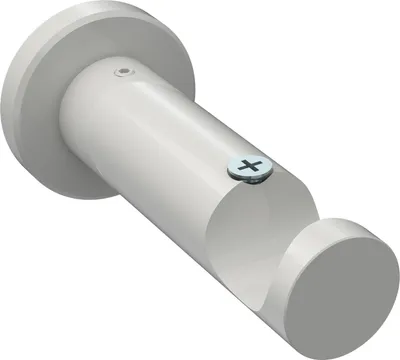Produktbild von Interdeco Träger mit Abstand 7,5 cm / Wandhalterung für Gardinenstangen 20 mm Ø, 1-läufig Weiß, Typ Platon