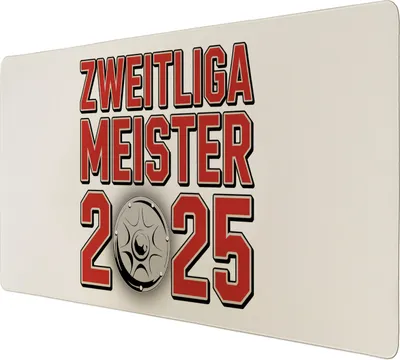 Produktbild von Köln Zweitliga Meister 2025 Schreibtischunterlage 89x40cm XXL Mauspad mit