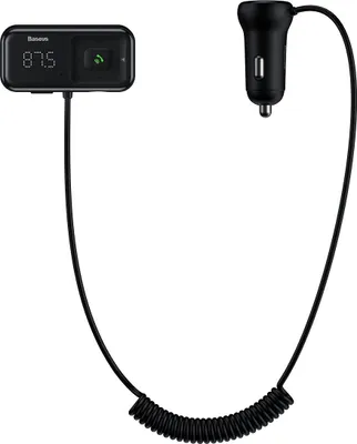 Immagine prodotto di Baseus Trasmettitore Mp3 Bluetooth + Caricabatterie S-16 (nero)