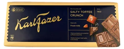 Produktbild von Karl Fazer Salty Toffee Crunch Schokolade 250g
