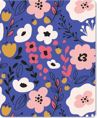 Produktbild von MuchoWow® Mauspad Mousepad Blumen - Blätter - Muster 19x23 cm - Mousepads - Maus Mat - Pad - Mausunterlage - Mauspads - Spielen
