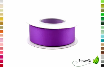 satinband 25mm doppelseitig doppelsatinband dunkel lila purpur violett rotlila dunkellila