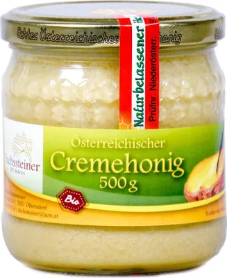 Produktbild von Cremehonig 500g von Fuchssteiner -Imkerei