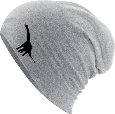 Produktbild von Huuraa Beanie Brachiosaurus Dinosaurier Heather Grey One Size Baumwolle und Elasthan Mütze Geschenkidee