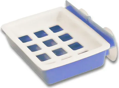 Produktbild von Seifenschale rechteckig 12,5x8,5cm mit Saugnäpfen PH Mix Farben
