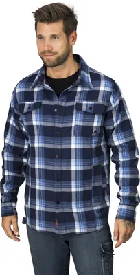 Produktbild von HERO by John Medoox OVERSHIRT WORKWEAR Herren Arbeitshemd Regular Fit XL Blue Check