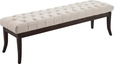 Produktbild von CLP Sitzbank Ramses Stoff antik-dunkel mit hochwertiger Polsterung creme Größe 150 cm