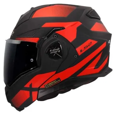 Zdjęcie produktu dla LS2 FF901 Advant X Nova kask z podnoszoną szybką, czarny/czerwony, XS (53/54)