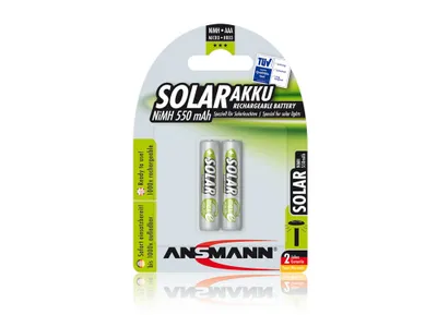 Obrázek produktu pro ANSMANN Solar - Baterie 2 x typ AAA - NiMH - (dobíjecí) - 550 mAh