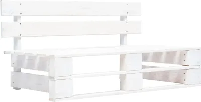 Immagine prodotto di Divano Centrale Giardino su Pallet Bianco Legno Pino Impregnato