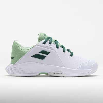 Immagine prodotto di Scarpe da tennis Babolat Propulse Junior 3 Wimbledon, bianche/verde scuro, taglia 38