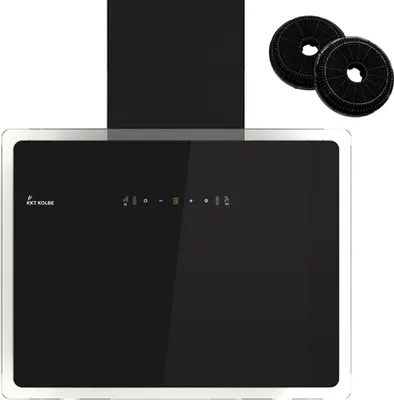 Produktbild von KKT KOLBE Dunstabzugshaube 60cm Umluft Abluft | Wandhauben | Schwarz | Glas | SensorTouch Bedienung | Gestensteuerung | Wandmontage | LED Licht | PENTA6015S