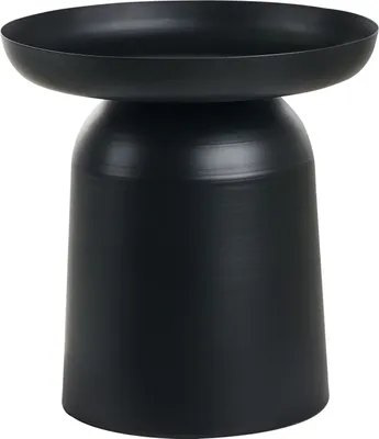 Produktbild von BELIANI Beistelltisch Schwarz Metall Rund Moderner Stil Geometrische Form Designer Tisch Wohnzimmer
